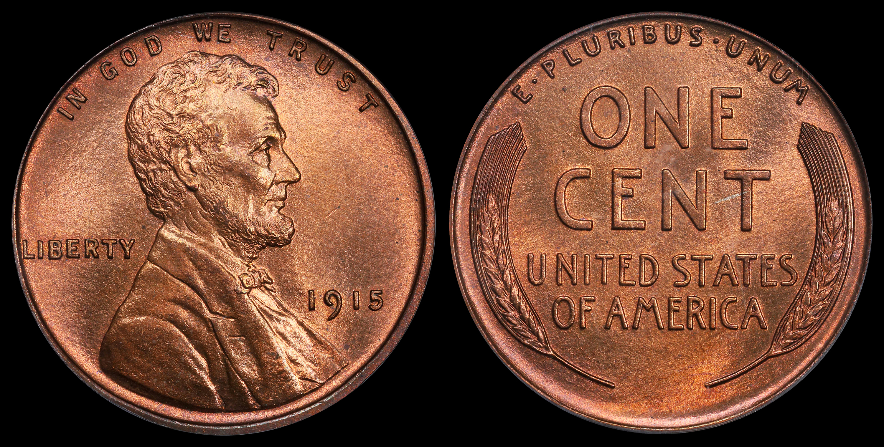 1915 Matte Proof Lincoln Cent (PCGS-PR66+RD) - [CAC-Stickered] - Small ...